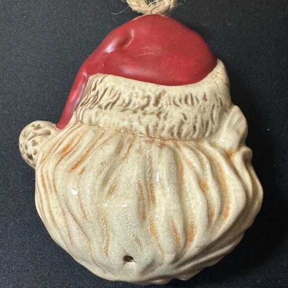 Vintage Ceramic Santa Claus Christmas Ornament - Picture 3 of 7